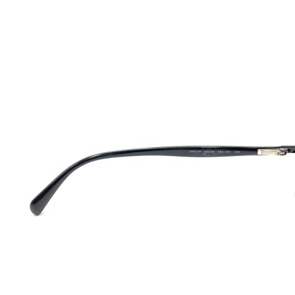 Prada VPR 51P 7AX-1O1 Black Silver Eyeglasses Frames 54-18 140 Italy Designer - Picture 10 of 12